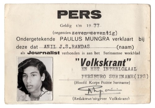 1977: Eerste schreden als journalist.