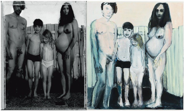Fotograaf André van Noord was vereerd dat Marlene Dumas zijn foto Voor de baby als inspiratiebron gebruikte voor haar schilderij Nuclear Family