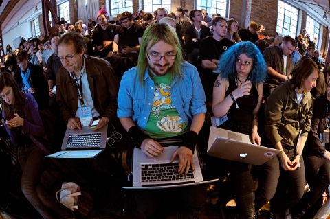 Bezoekers aan re:publica in Berlijn, waar Kroes sprak (foto: Dirk Haeger / re:publica)