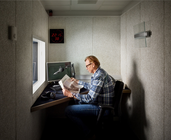 'Ik kan nog steeds maken waar ik van hou. Gelukkig ook bij de radio.' Foto: Eddo Hartmann.
