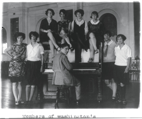 De roaring twenties (hieronder Washington 1923): plezier, vrijheid en flappers. Foto: National Photo Company Collection/ Library of Congress