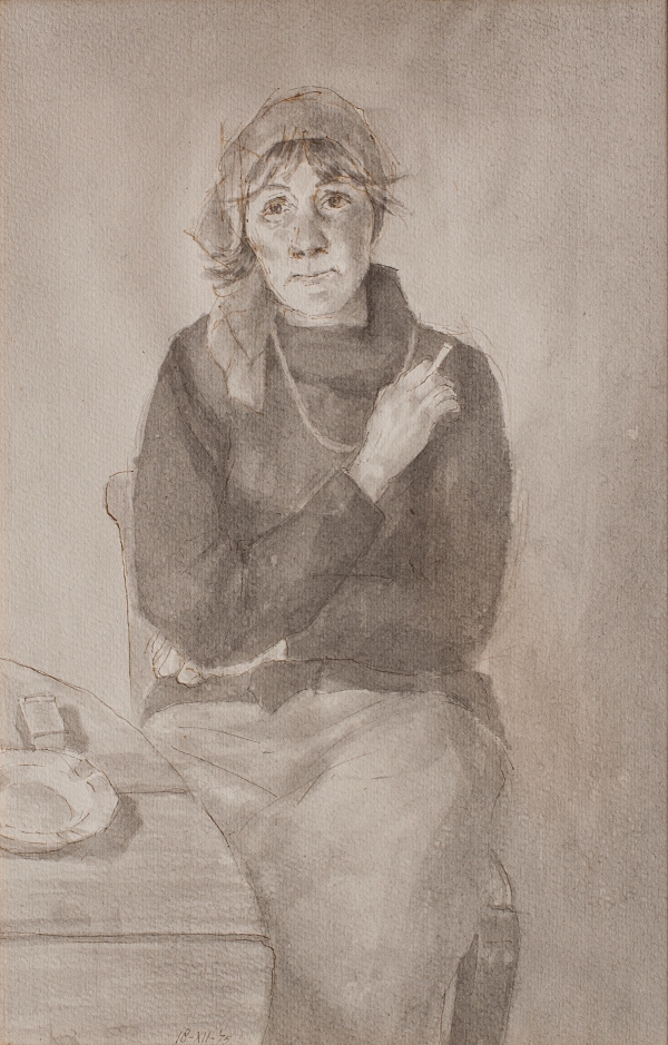 Anneke Bakkum Vos (moeder Sander Vos).18 december 1975.13,7x21. © Peter Vos, collectie Sander Vos