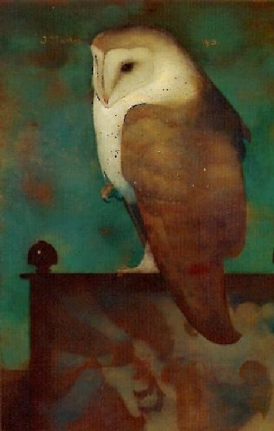 Jan Mankes. Grote uil op scherm (1913)