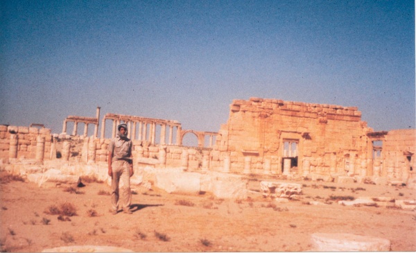 In Palmyra io de eerste reis naar Syrië, 1964. Privéarchief Koos van Dam