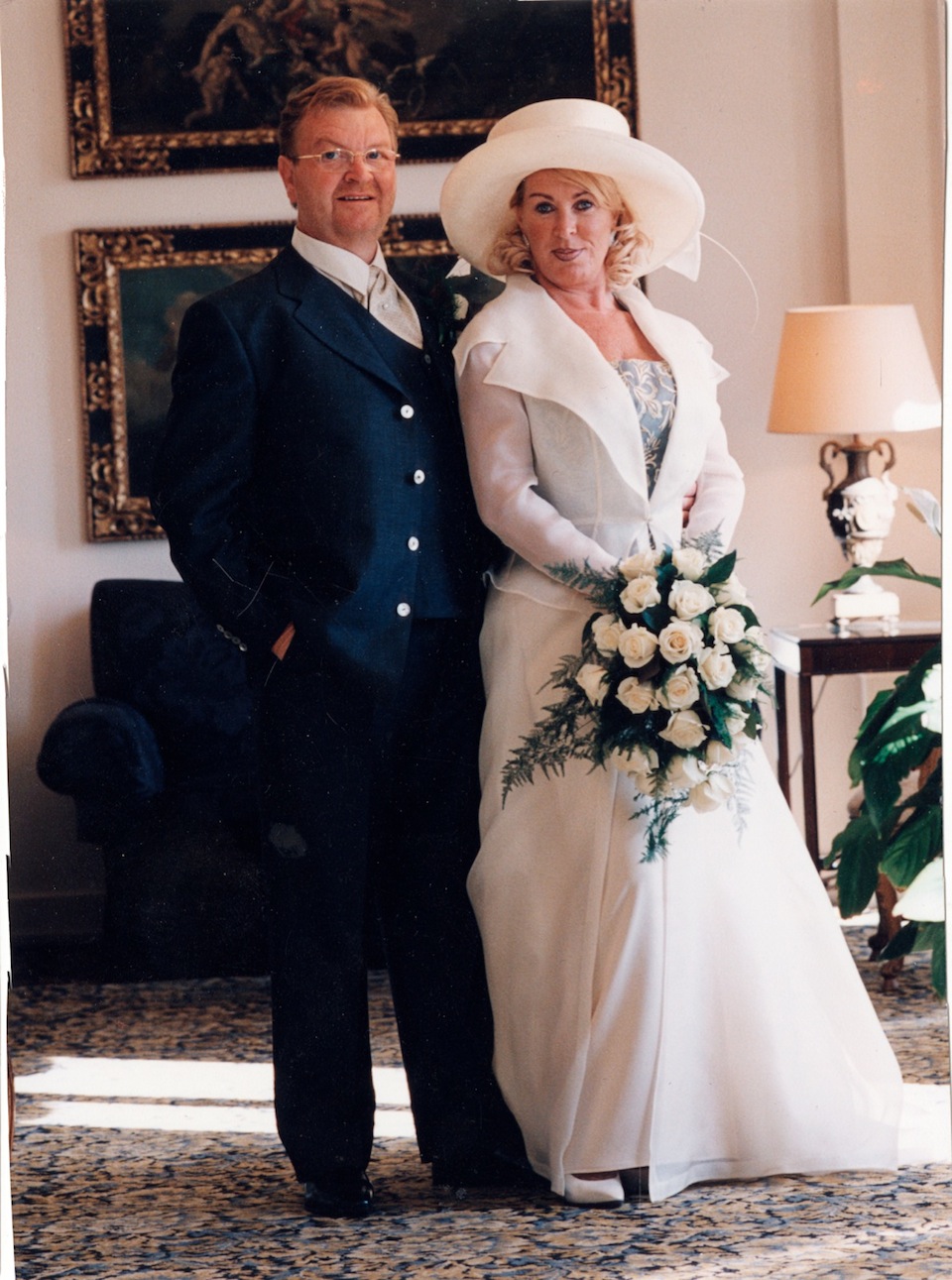 Huwelijksfoto van Rob en Netty Grifhorst (uit hun privéarchief)