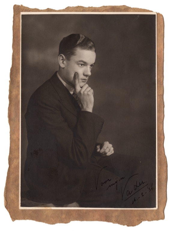 Johan van Lom in 1936: een betrokken, idealistische jongeman