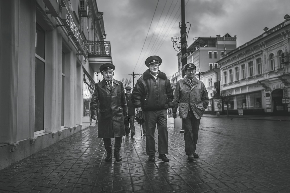 Drie veteranen uit het Sovjet-leger. Foto: Marcello Fauci