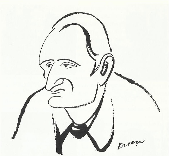 Portet van Max de Jong door Theo Kroeze. 1946